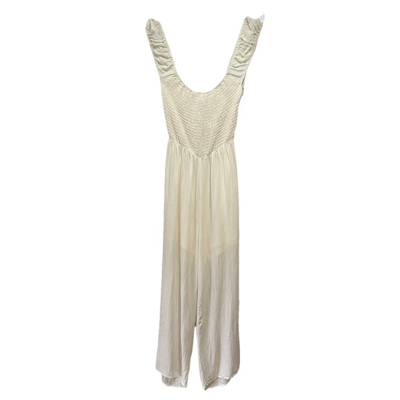 Altar'd State Open Back Jumper Womens M Cream Relaxed Festival Casual Spring‎ - Picture 1 of 15
